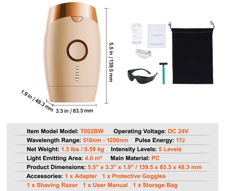 ELIXE IPL HAIR REMOVAL hand on IPL HAIR REMOVER bag